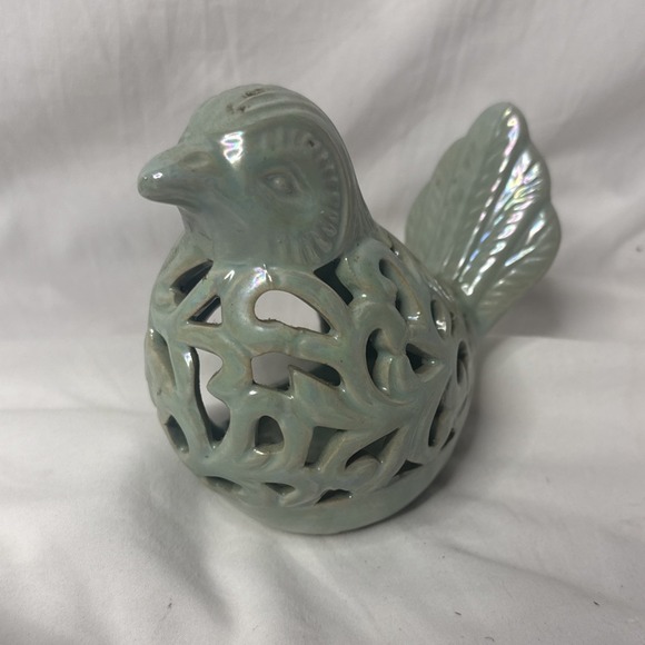 Other - Potpourri Sachet Sage Bird Tea Light Votive Luminary Garden Pottery Decor Shabby